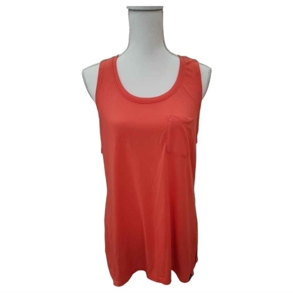 The North Face Women's Racerback Flashdry Orange Tank Top, size X-LARGE
